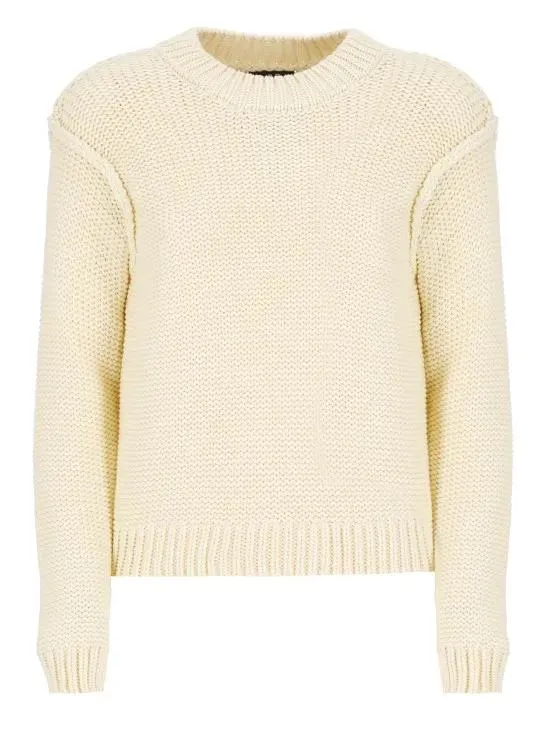   A.P.C.  Beige Cotton Sweater Neutrals