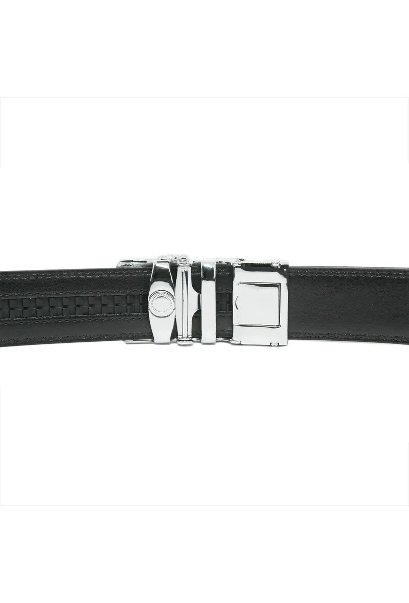 Automatic belt without holes in genuine cow leather 30mm width