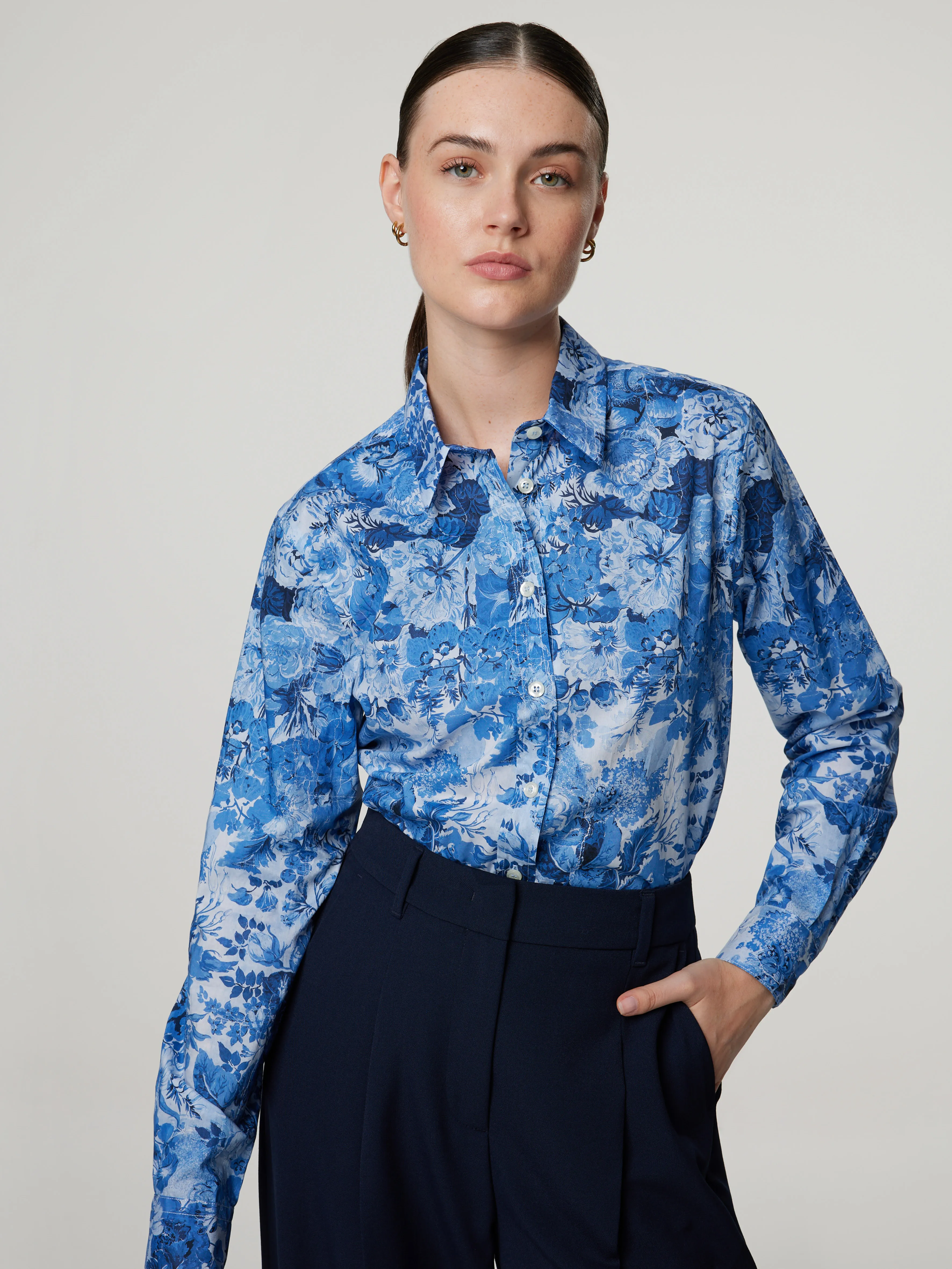 Bluse mit Blumenprint