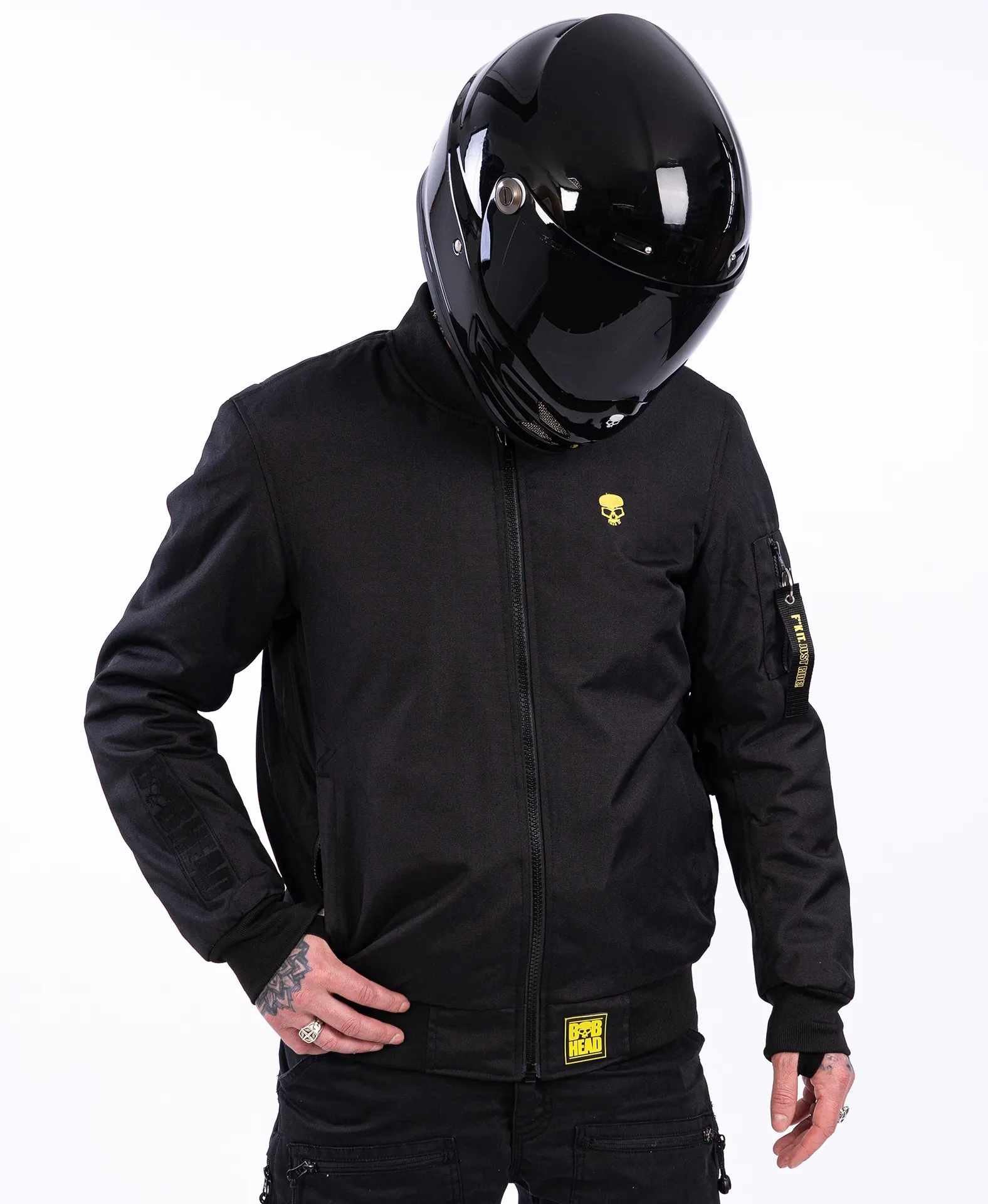 Bobhead Protective Bomber Jacke Rascal schwarz