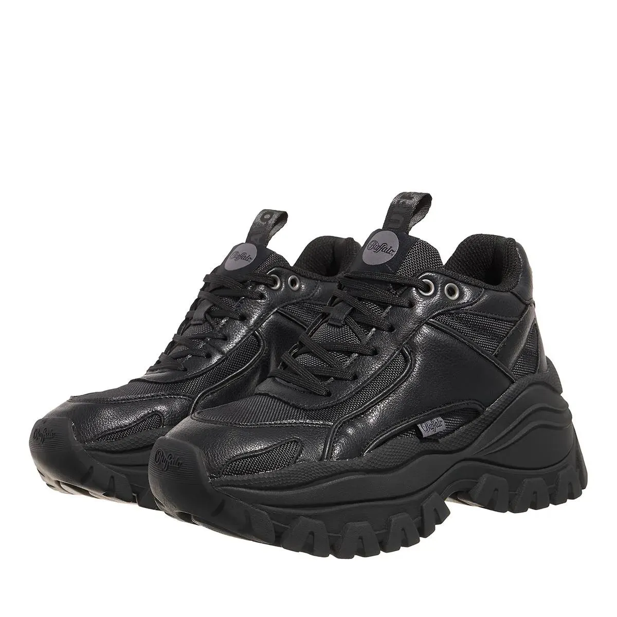   Buffalo  Lola Lace Up Lo Hike Black  Low-Top Sneaker 