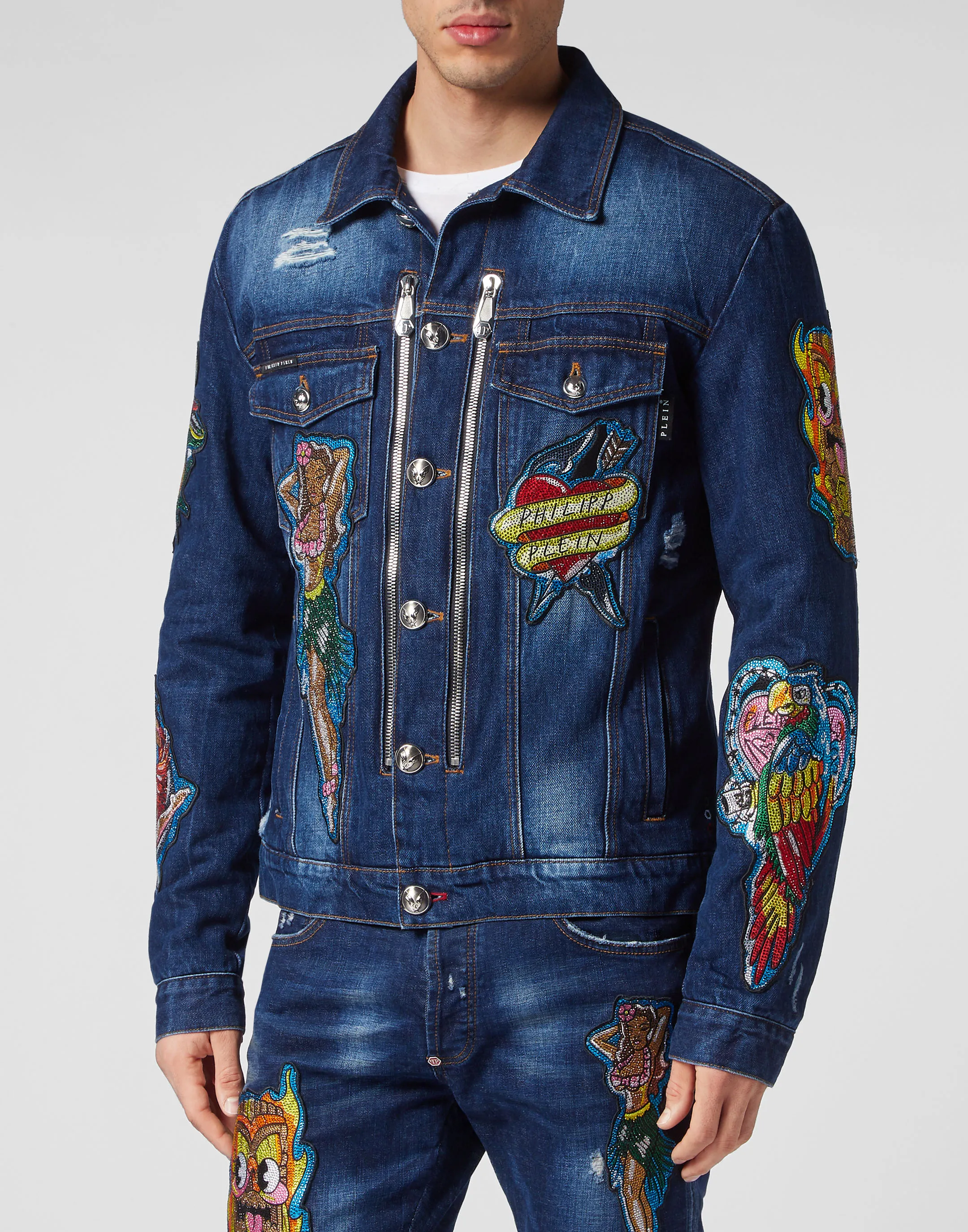 Denim Zip Jacket Hawaii