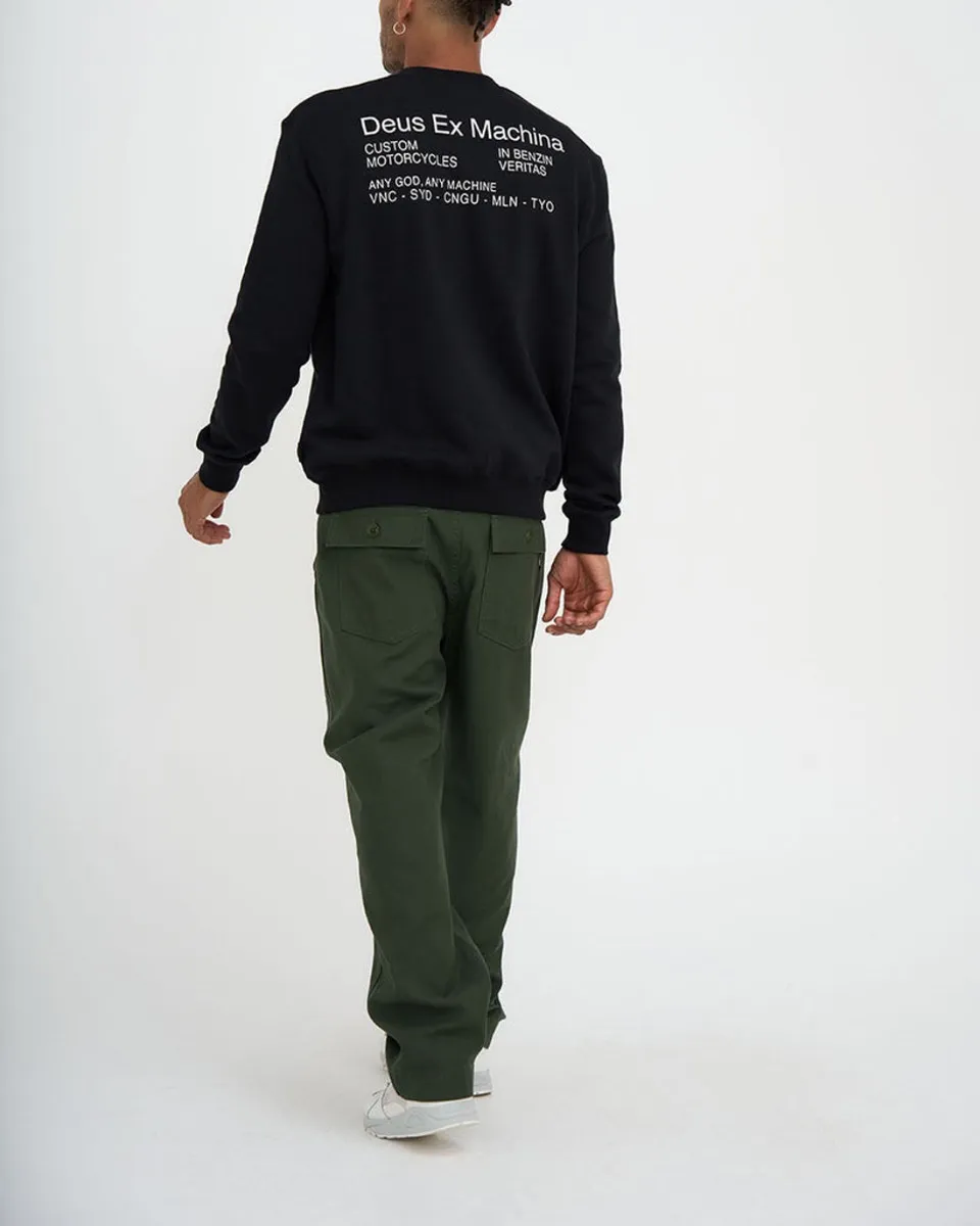 DEUS EX MACHINA - Herren Sweater Zoning Crew - Black 