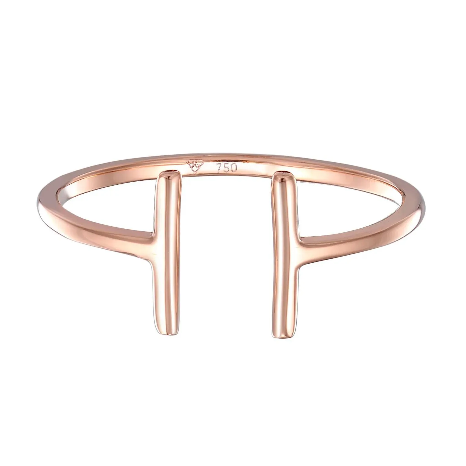   Elli  Ring Geo Statement Basic Minimal 750 Roségold gold  Ring 