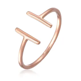   Elli  Ring Geo Statement Basic Minimal 750 Roségold gold  Ring 