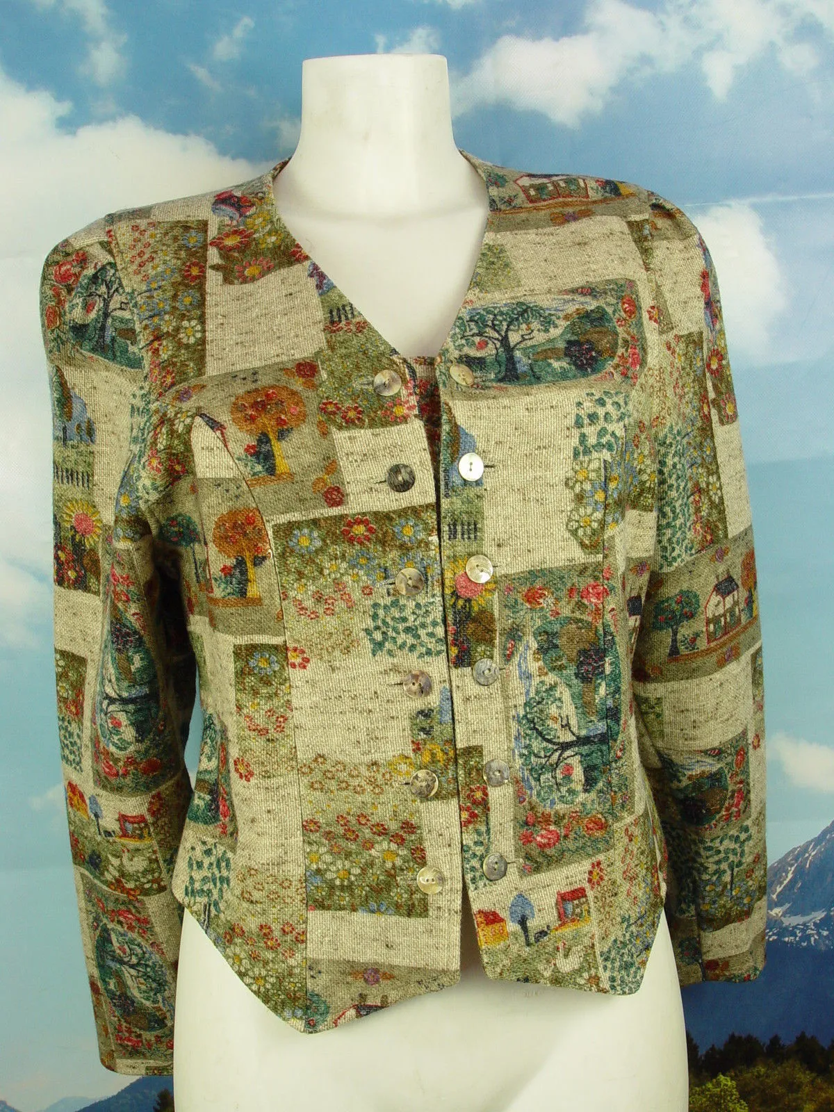 exclusiv neuwertig kurz Loden-Dirndljacke Janker Jacke 021 Bavaria Wear Gr.38