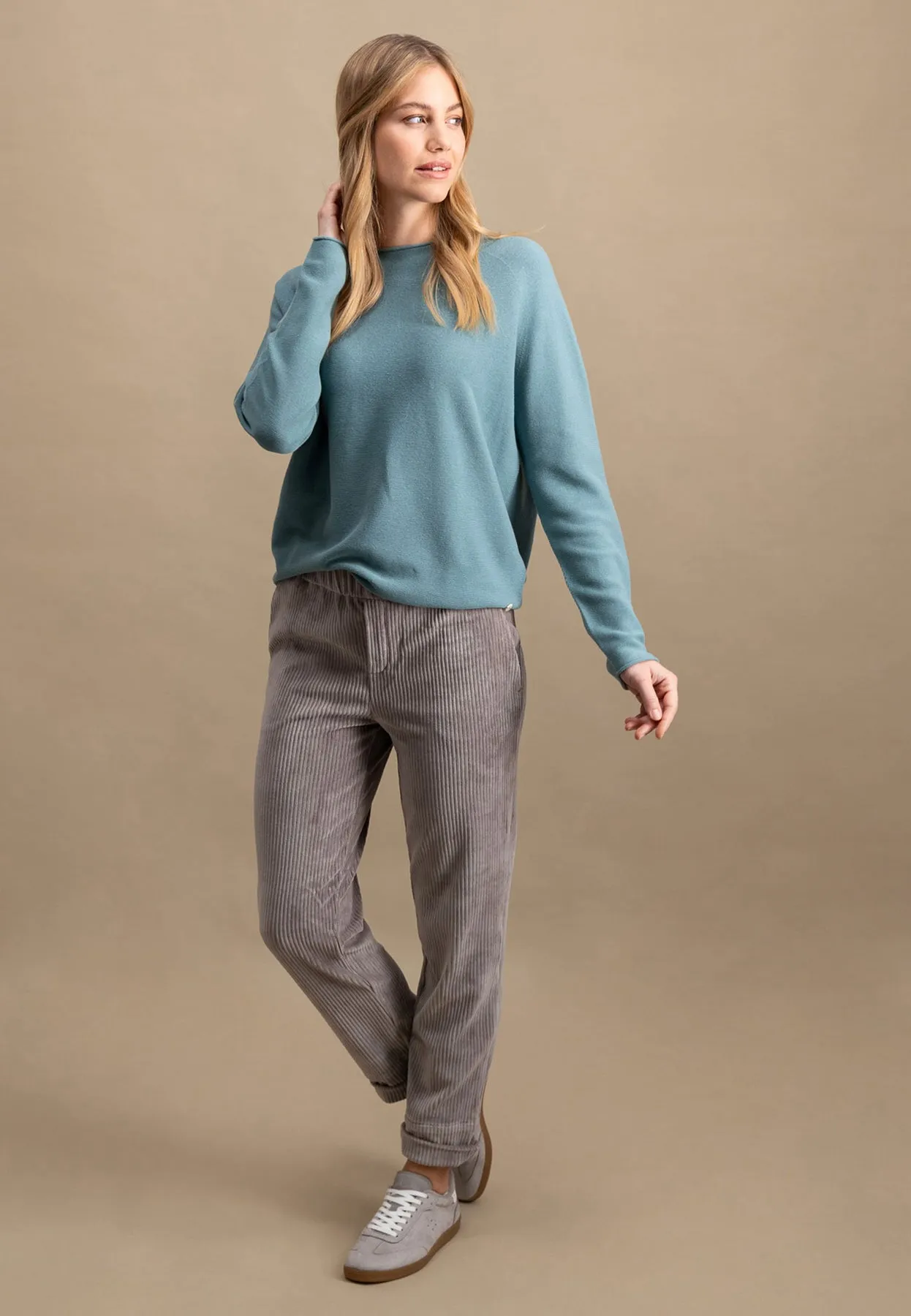 Feinstrickpullover aus Baumwolle