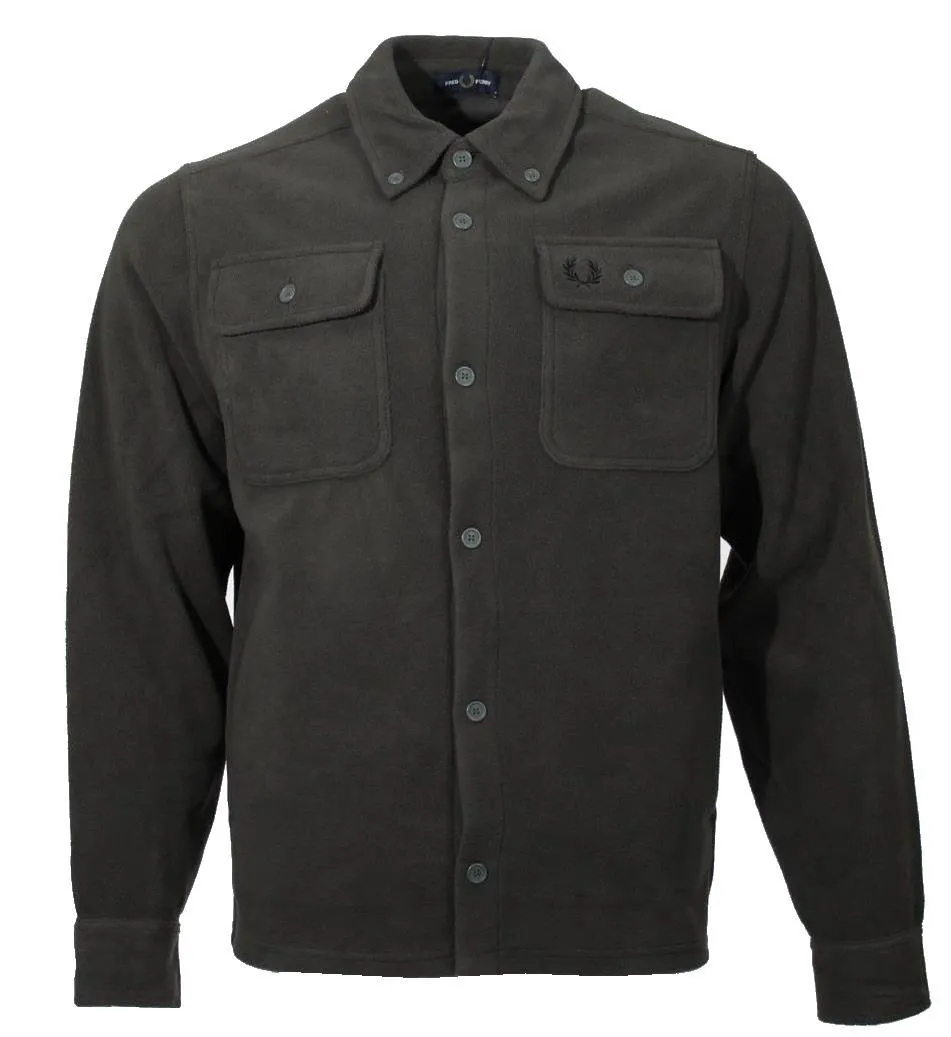 Fred Perry Herren Fleece Jacke - M4690 - Field Green