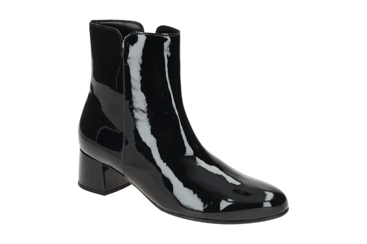 Gabor Stiefelette schwarz Lack 55.680.97