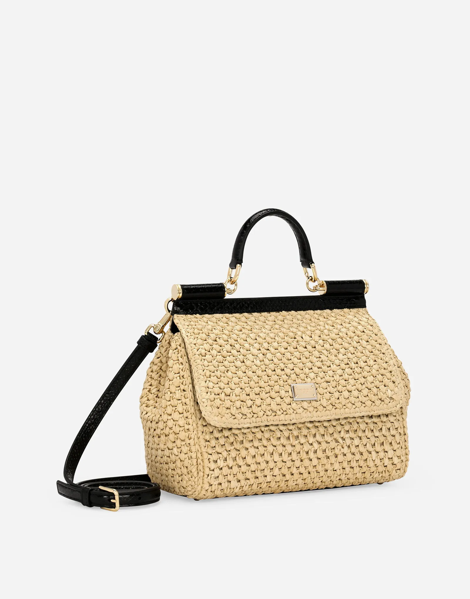 Handtasche Dolce & Gabbana Large Sicily Raffia Handbag BB6002A2Y848S193