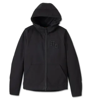 Harley-Davidson Damen Hooded Riding Jacke Deflector 2.0 Fleece schwarz