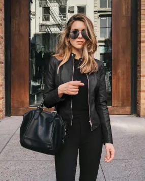 Heidi-Mode | aus Leder - Elegant - Schwarz, weiches Leder, raffinierte Verarbeitung - Perfekt für Abende in der Stadt