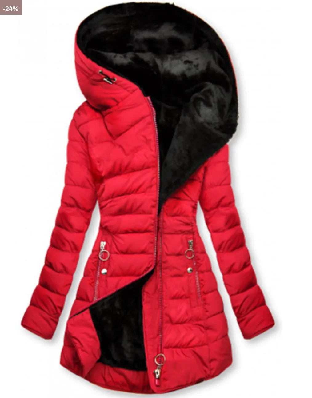 Heidi-Mode | Gepolsterte Jacke Mit Warmem Plüschfutter