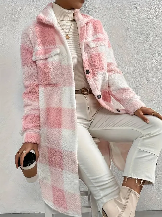 Heidi-Mode | Langer Teddy-Mantel für Damen