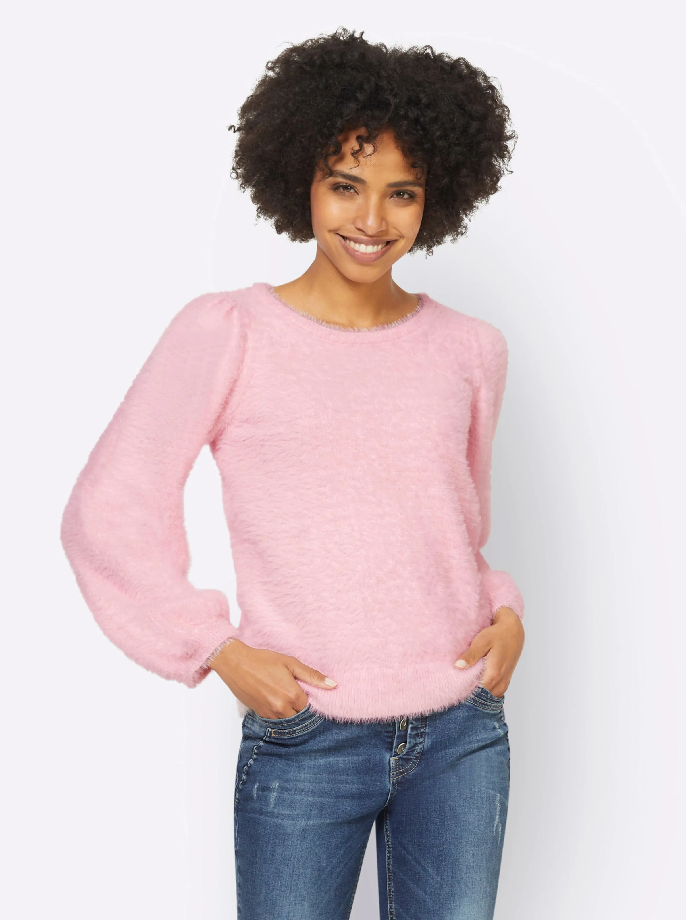 heine Pullover in hellrosé