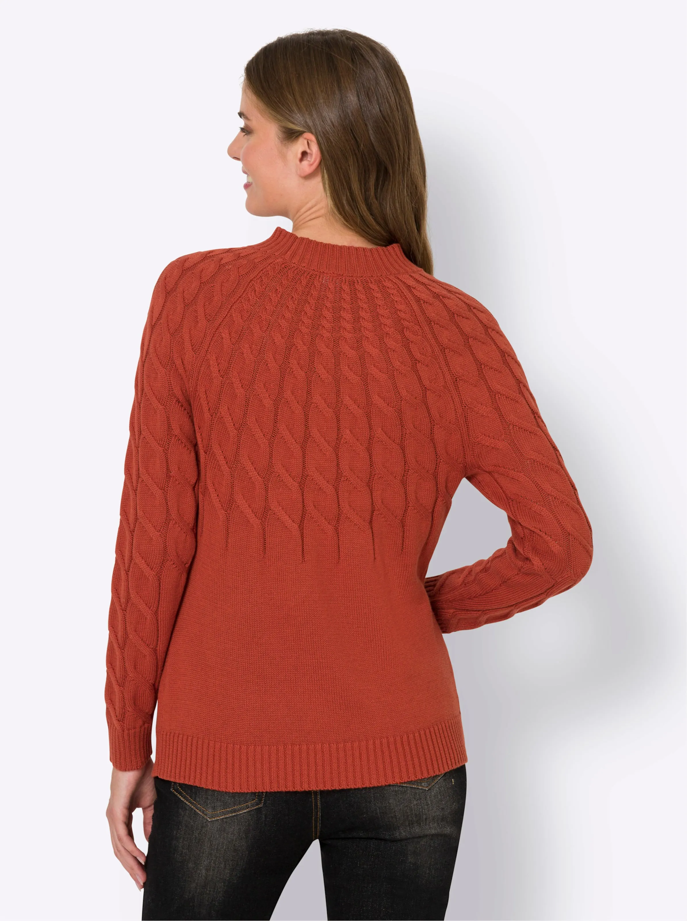 heine Pullover in rostrot