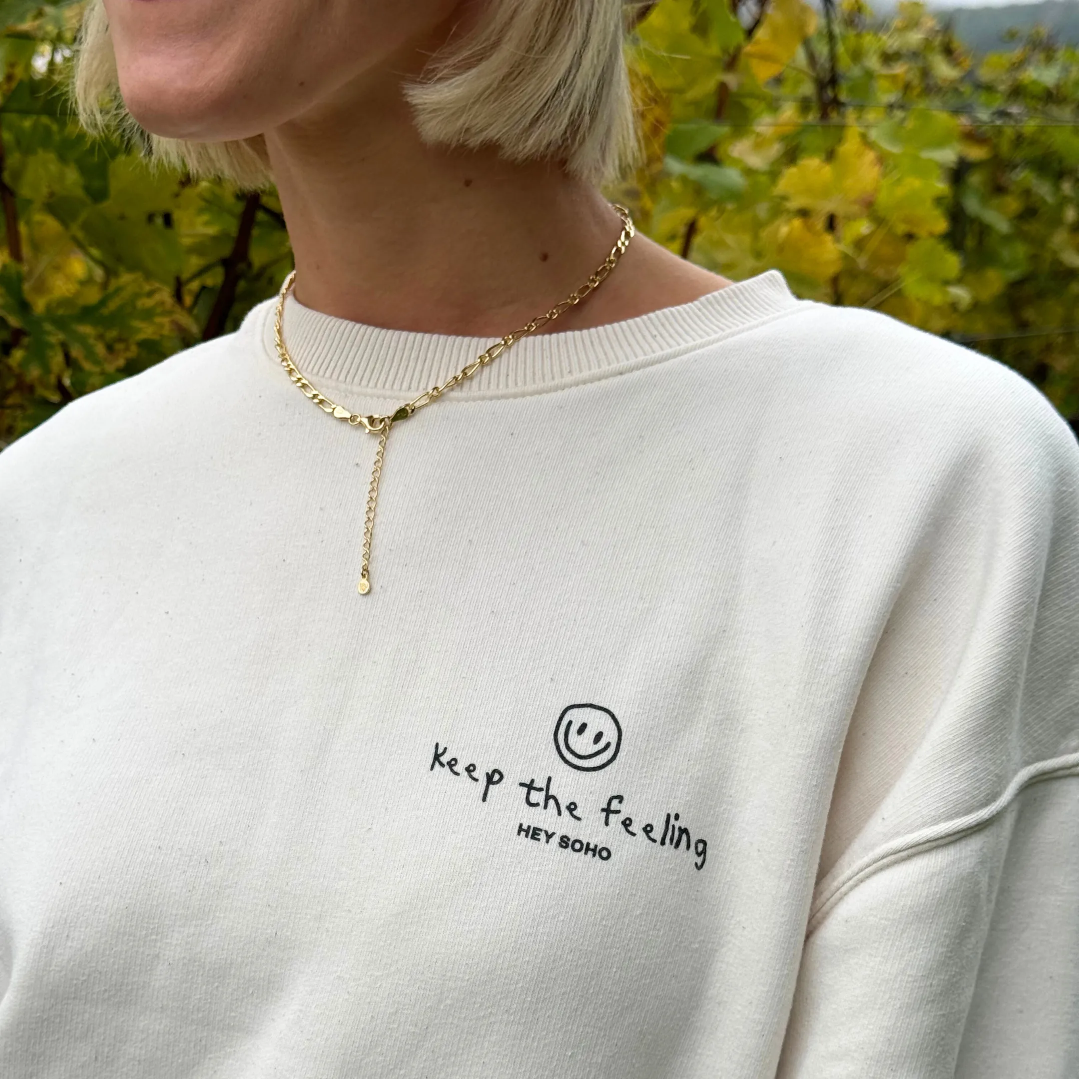 hey soho Sweater "Keep the feeling"