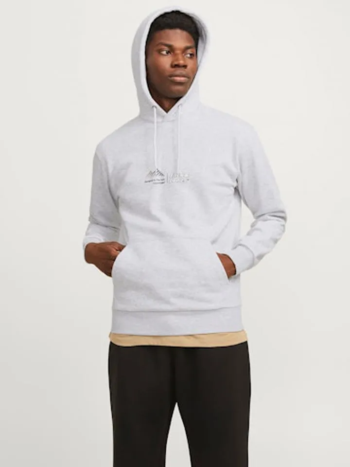 Hoodie in Hellgrau
