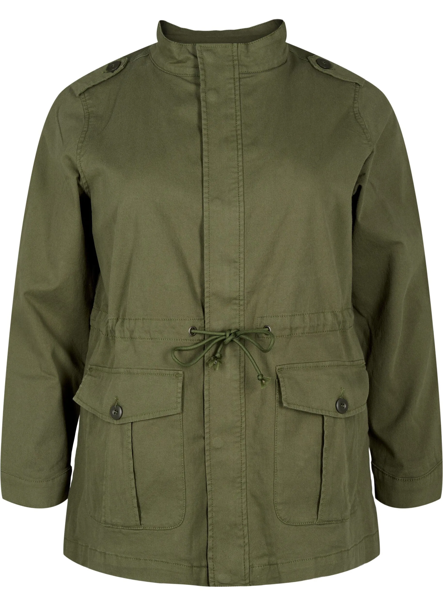Jacke aus Canvas mit Taschen