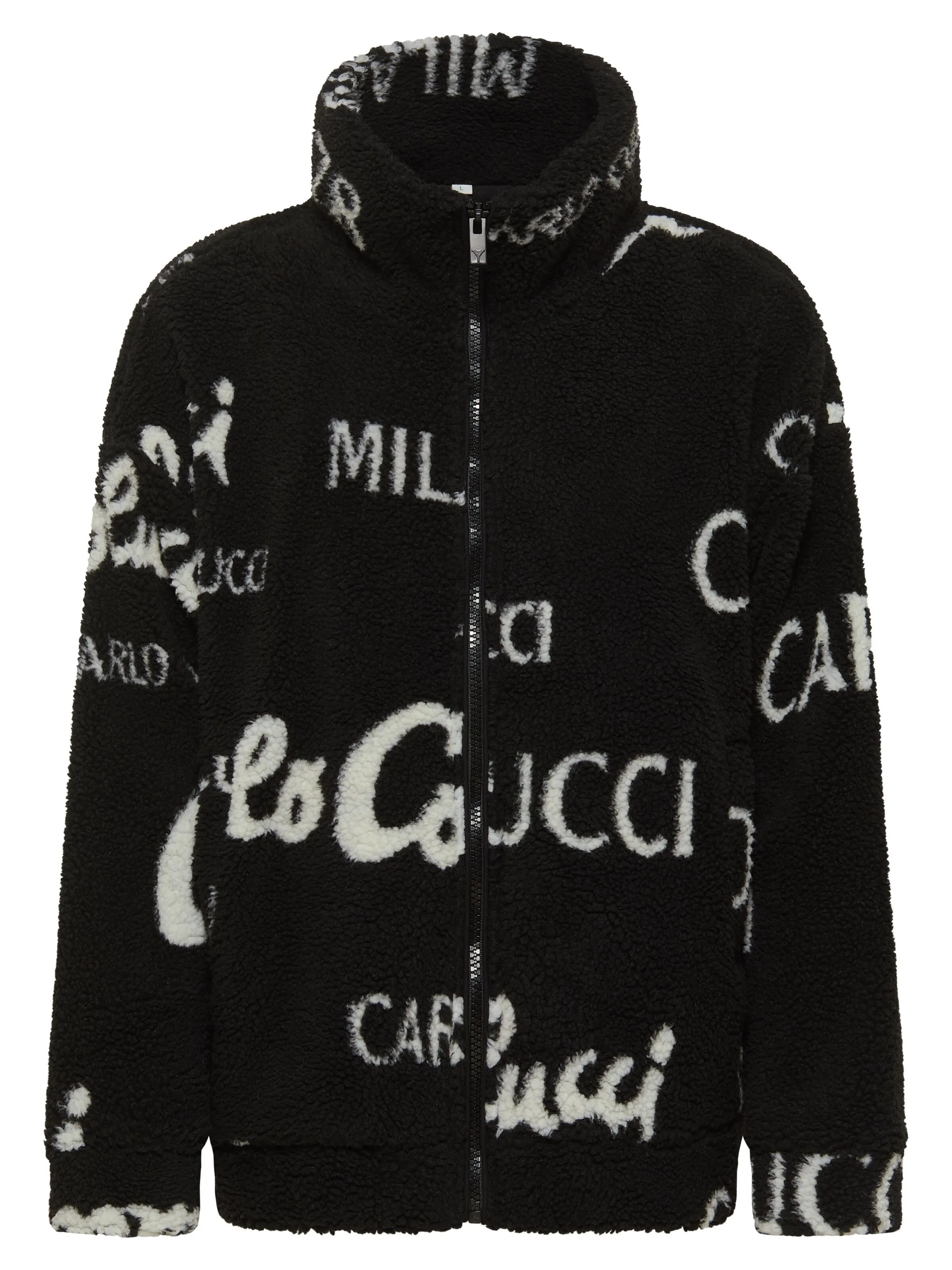 Jacquard Teddy-Fleece-Jacke