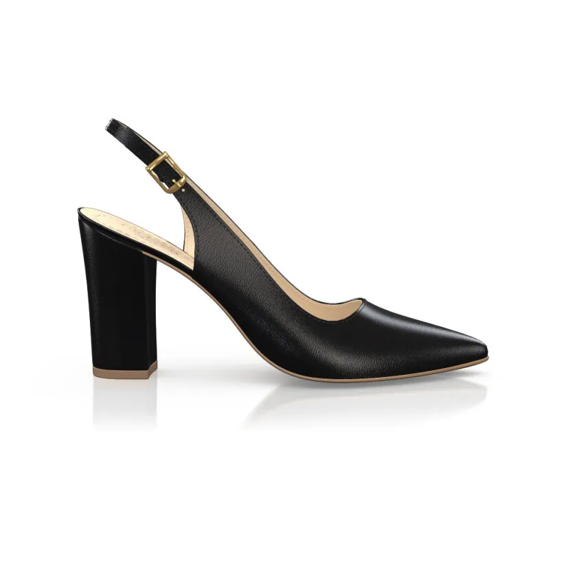 Klassische spitze Heels 44745