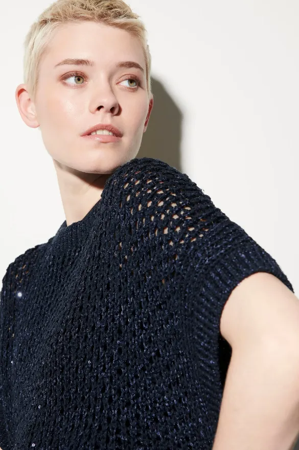 LUISA CERANO Pullunder AJOUR-OPTIK 
