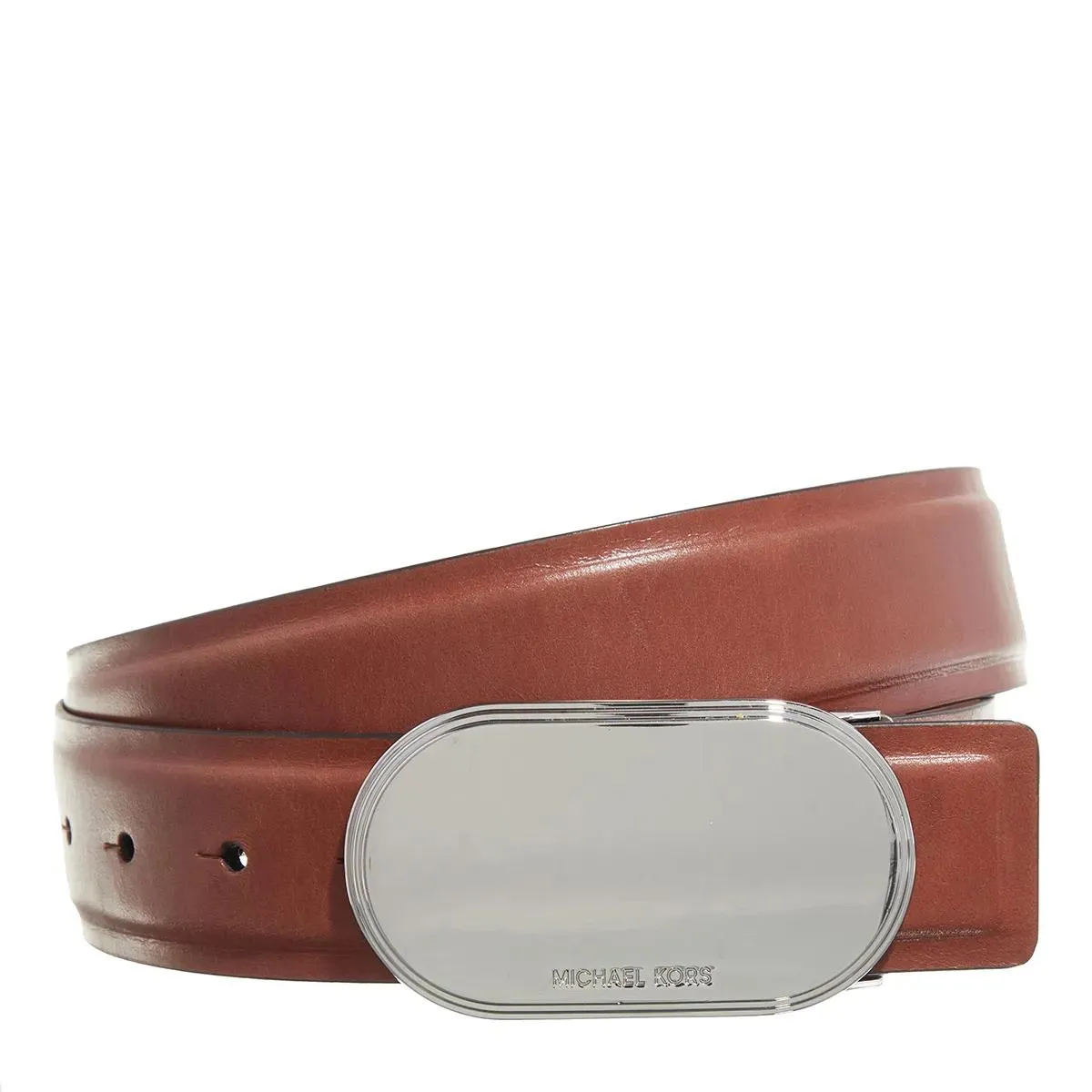   MICHAEL Michael Kors  42Mm Leather Belt With Plaque Luggage  Ledergürtel 