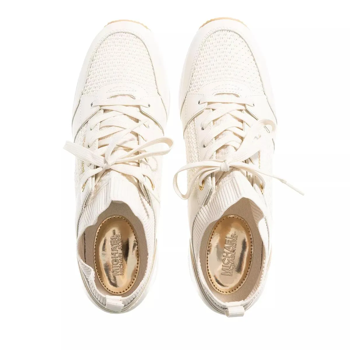   MICHAEL Michael Kors  Georgie Knit Trainer Cream  High-Top Sneaker 