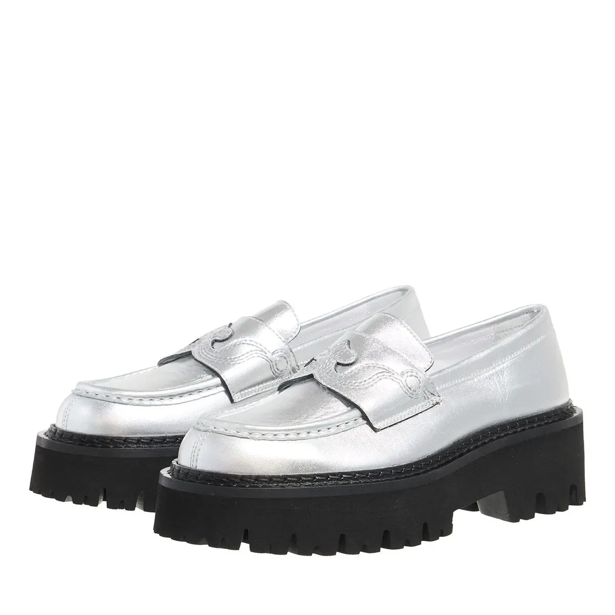   Moschino  Scarpa Donna Argento  Loafer 