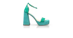 Plateau Heels mit quadratischer Spitze 46023