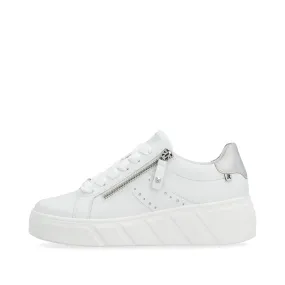 Rieker Damen Sneaker Low clear white | W0505-80