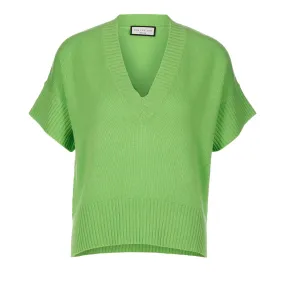   SEM PER LEI  Pulli-V-Ha 123 greenery  Pullunder aus Wolle 