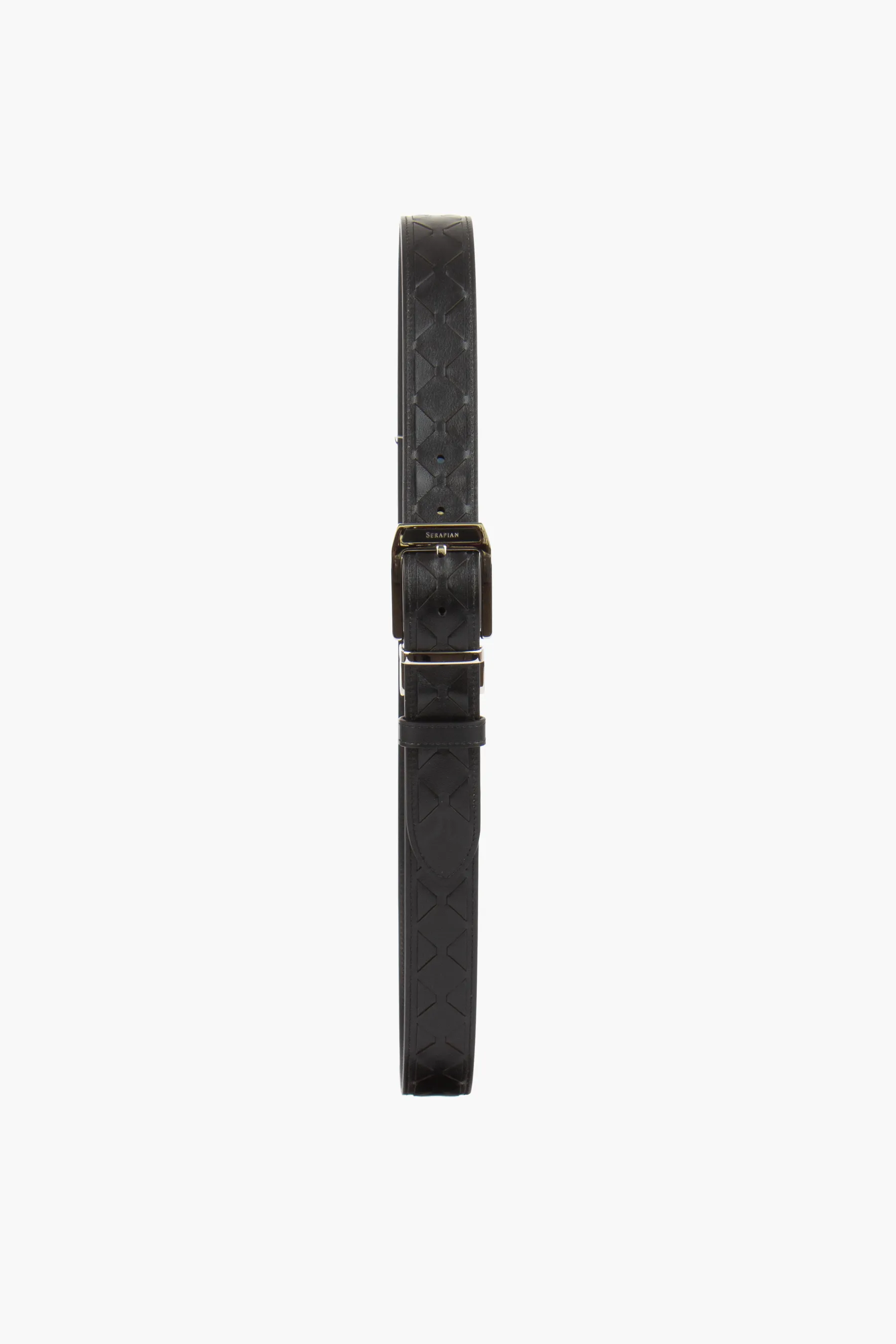 SERAPIAN Mosaico Leather Belt  