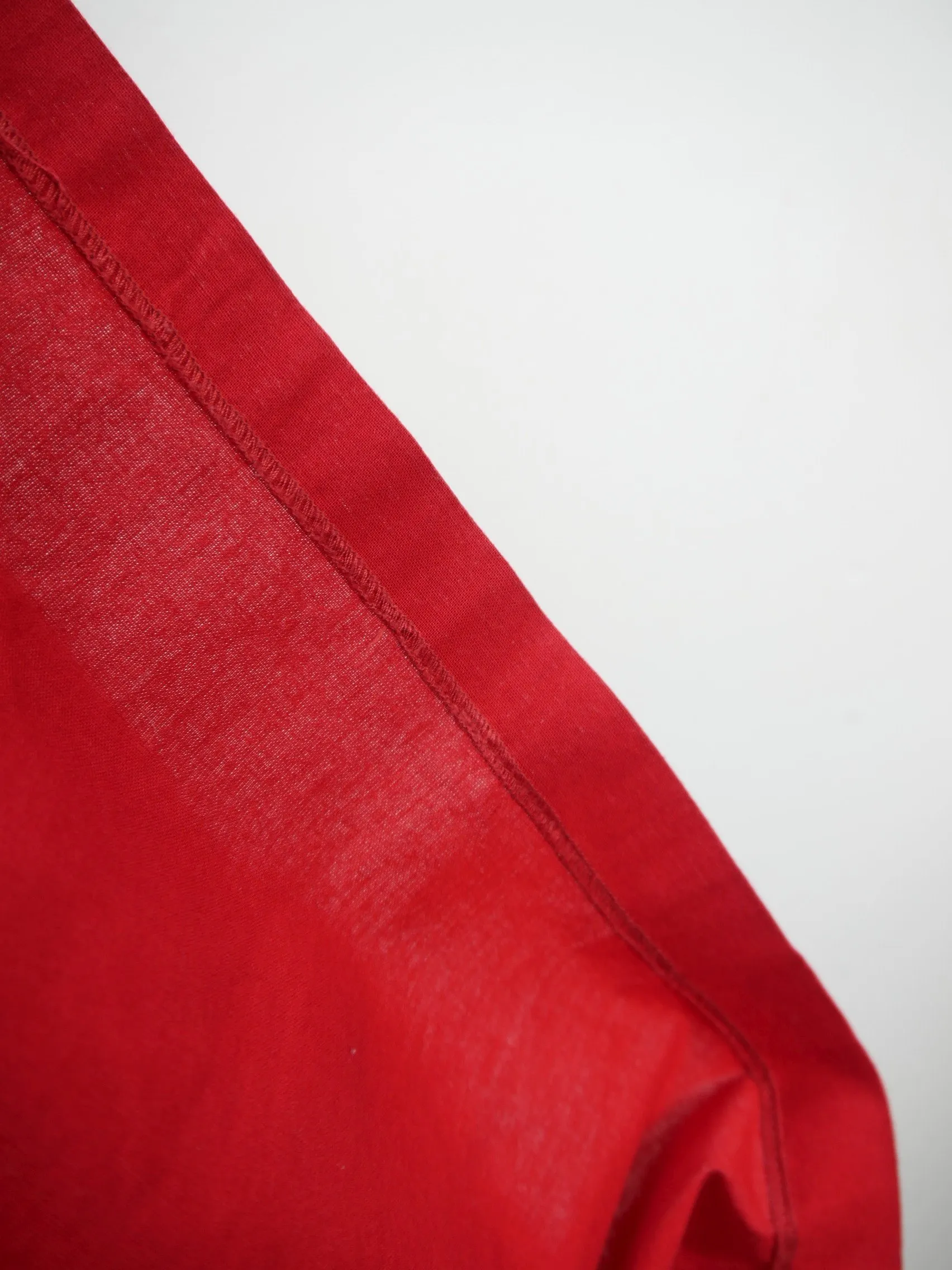 Siebenstein rot mit Balkonett 60er Jahre süßes Vintage Dirndl ohne Schürze Gr.38