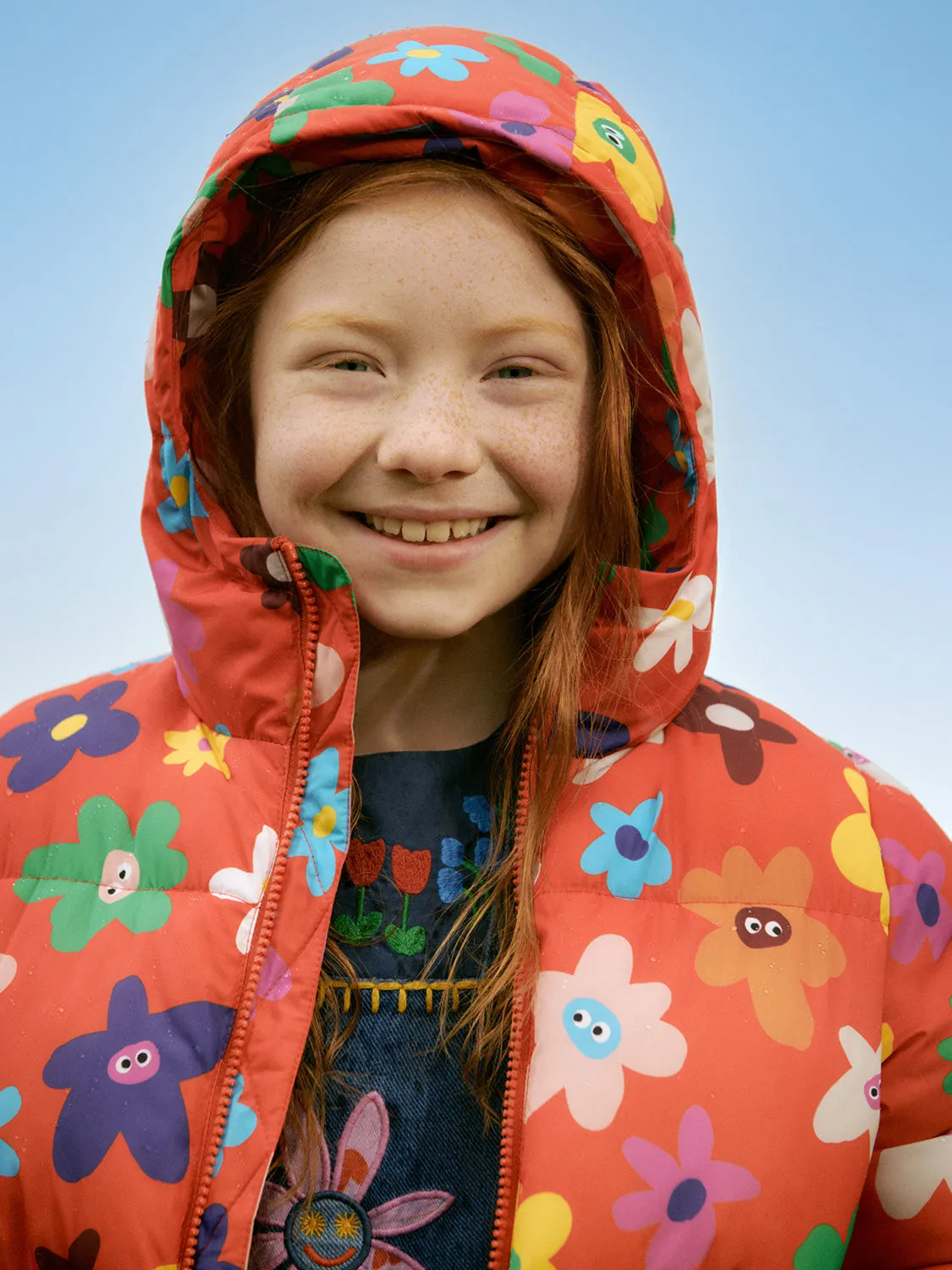 Stella McCartney Kids winter jacket Orange