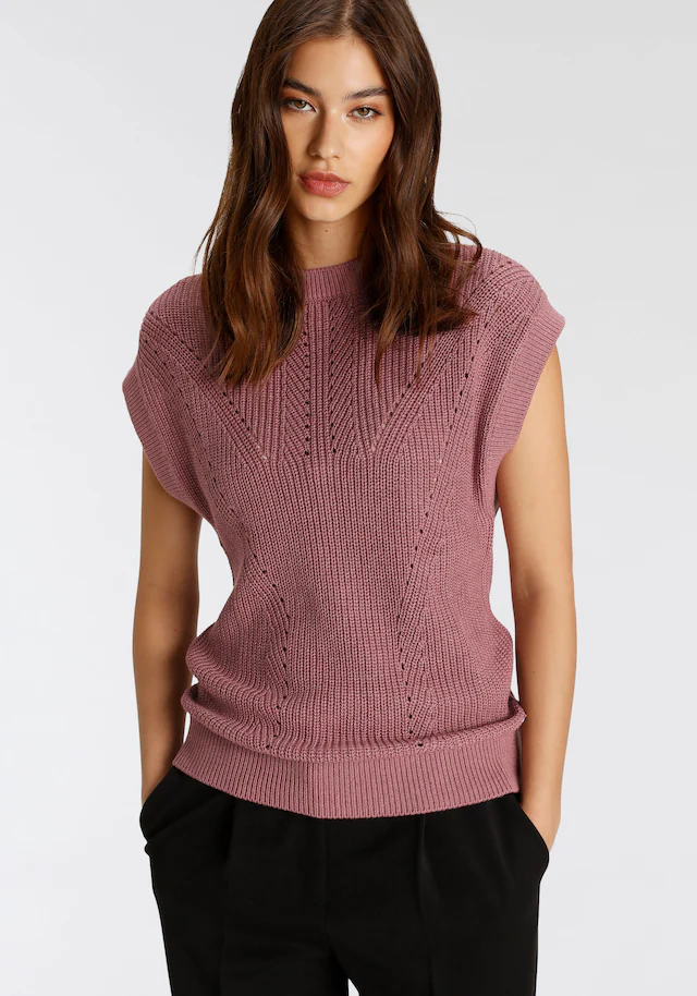 Tamaris Pullunder, mit Ajour-Muster - NEUE KOLLEKTION