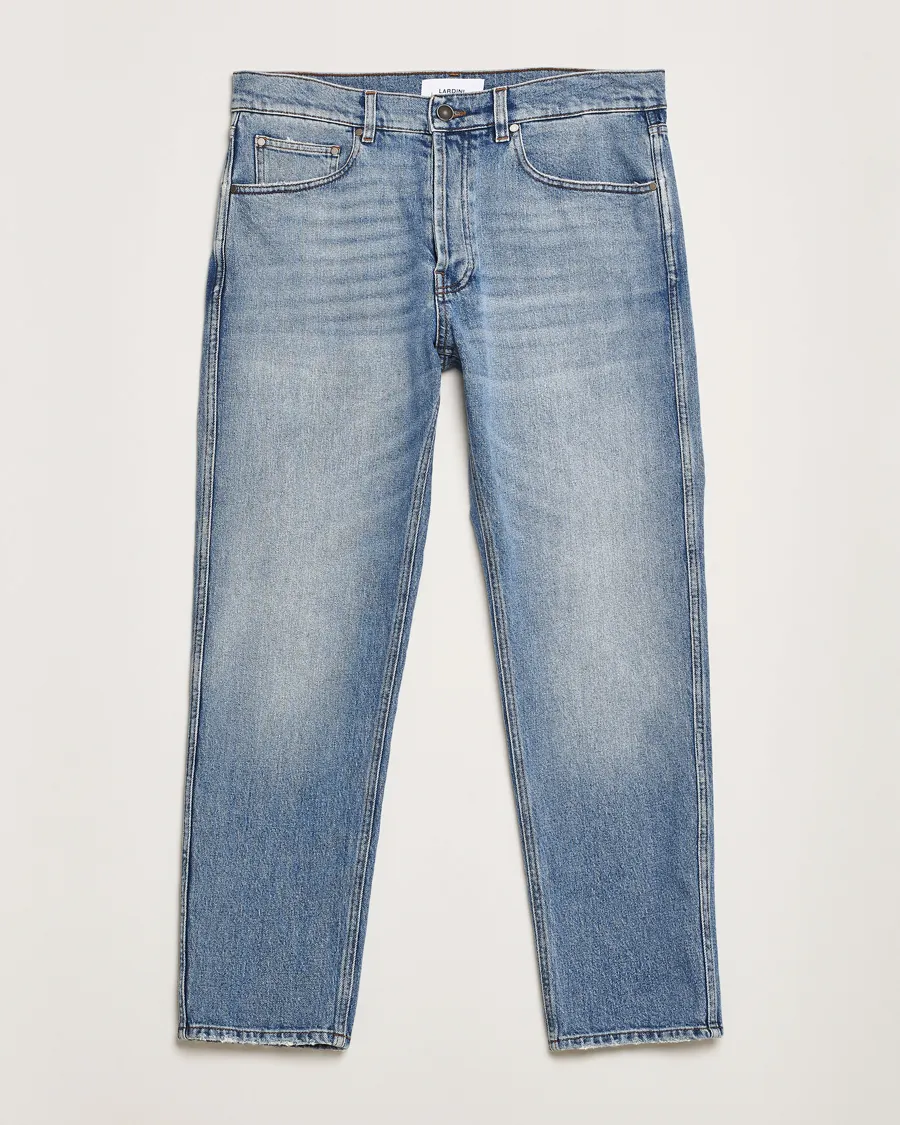 Tapered Washed Jeans Blue