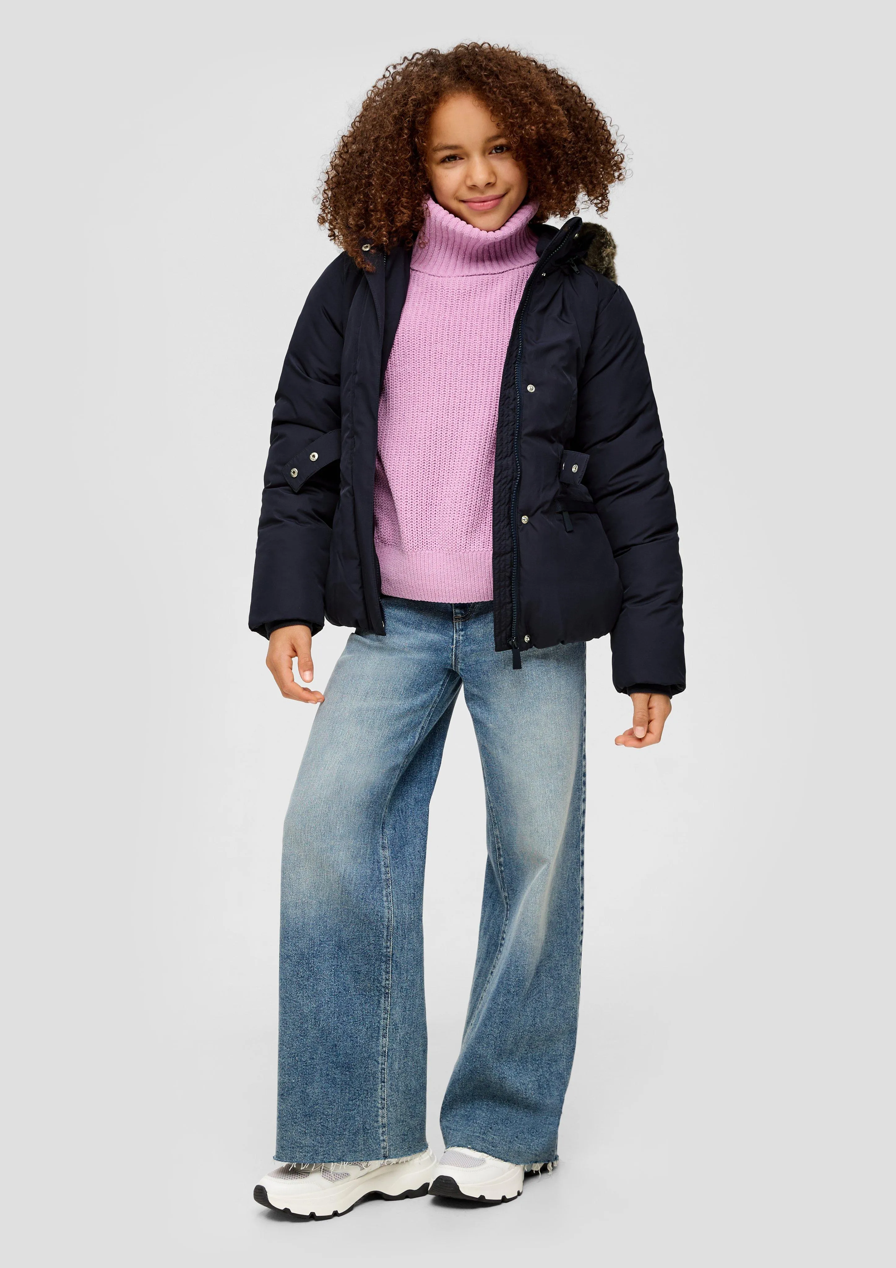 Wattierte Jacke mit Fleece-Futter